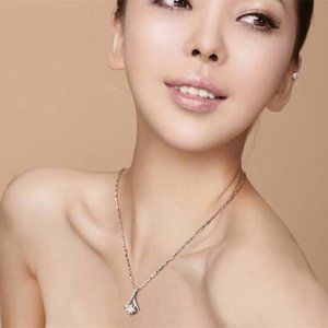 💎New 925 Sterling Silver Necklace Pendant Circle